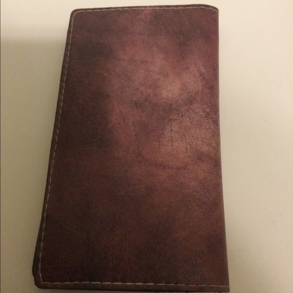 Purple with Gold A monogram Wallet - Picture 3 of 3